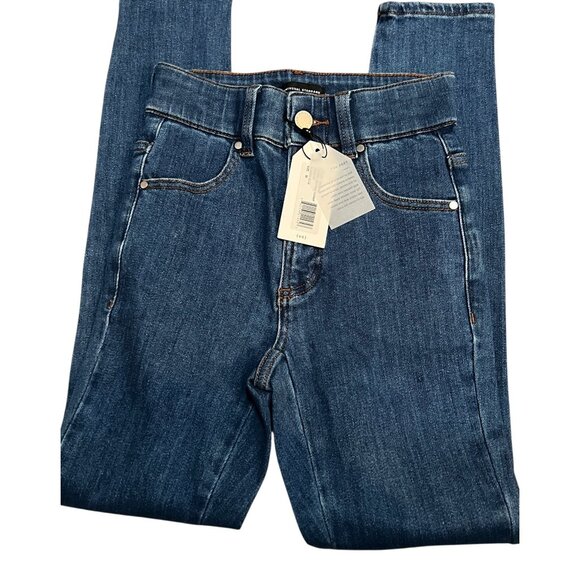 Universal Standard Riviera High Rise Skinny Jeans Sz 00 XS Womens Blue - Picture 6 of 10